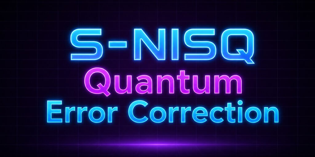 S-NISQ Quantum Error Correction